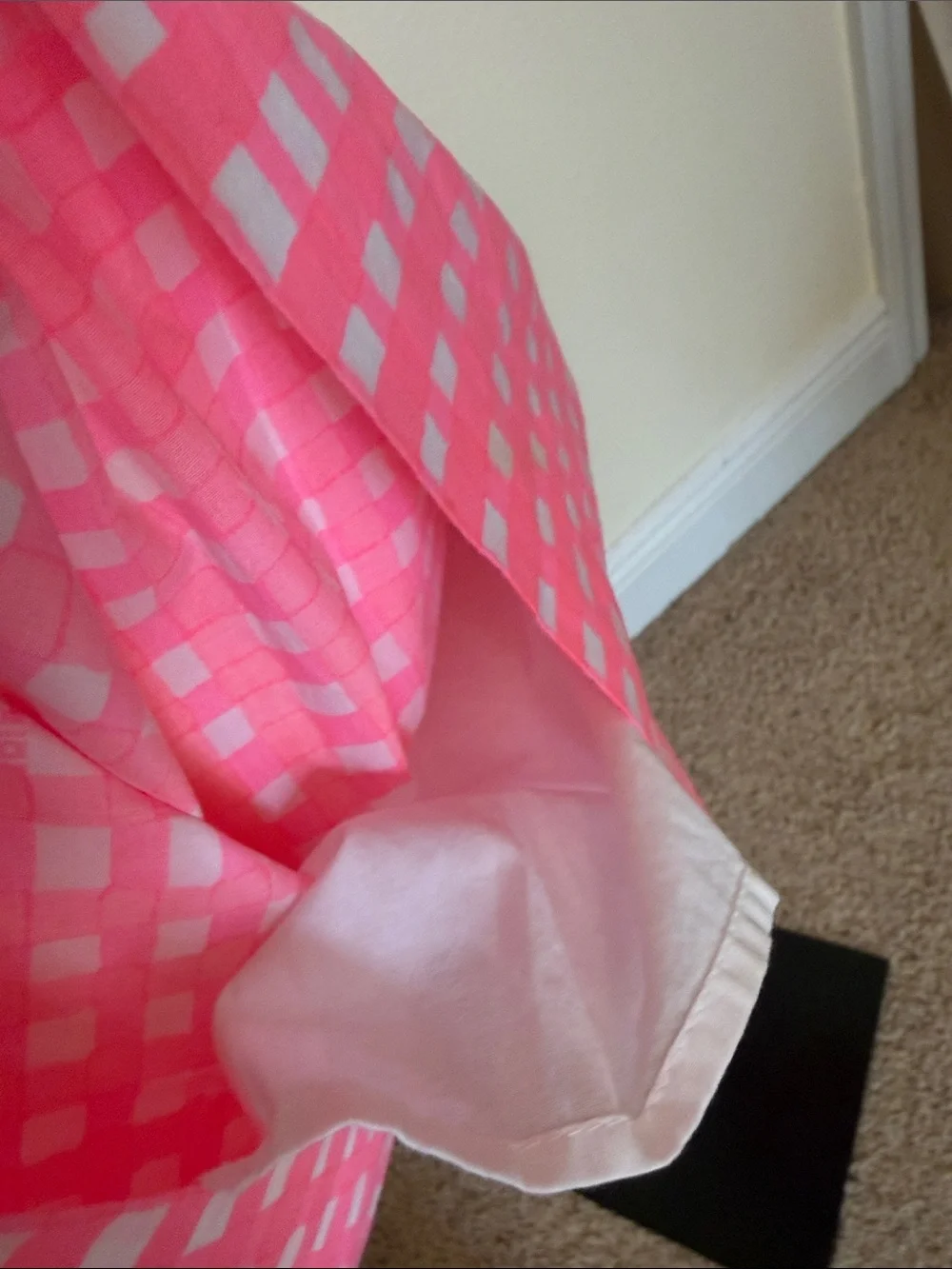 Lilly Pulitzer ❤️' Pink Gingham Sundress with Lace Trim